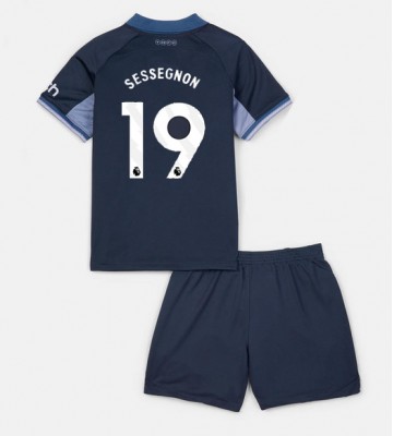 Tottenham Hotspur Ryan Sessegnon #19 Koszulka Wyjazdowych Dziecięca 2023-24 Krótki Rękaw (+ Krótkie spodenki)